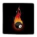 Cushion Case (Two Sides) of Flaming 8 Ball (Billiards, Pool Table Balls, Magic 8 Ball, Snooker, 9 Ball)