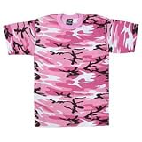 Kid's T-Shirt Pink Camouflage