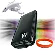 Apple iPod Nano 5th Generation (5G Video) Premium **VG BRAND** Leather Flip Case Cover **BLACK** + Apple Ipod Nano Car Charger + Vangoddy ?(Trademarked) Orange Silicone Wrist Band!!!