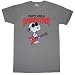 Search : PEANUTS SNOOPY "PARTY LIKE A ROCKSTAR" Gray Fine Woven Tee Licensed
