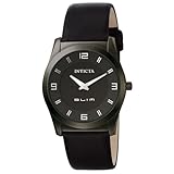 Invicta Men's 5140 Slim Collection Round Black Leather Watch
