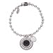 Scooter - SZ50246009 - Selma - Bracelet Femme - Métal Argenté - Cabochon résine - Noir
