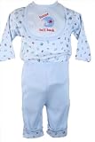 Tuti Fruiti New Fall/Winter Infant Baby Boys 3Pc. Baby Blue Football Pant Set with Bib