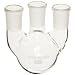 Chemglass CG-1522-37 Glass 250mL Round Heavy Wall 3 Neck Bottom Boiling Flask with 29/42 Standard Taper Outer Joint