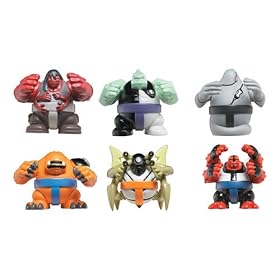 Ben 10 Sumo Slammer Battle Set 2: Four Arms, Diamonhead, Wildmutt, Ghostfreak, Stinkfly, Kevin 11