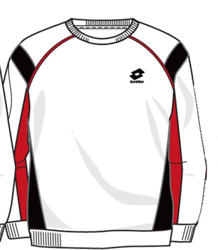 Lotto Sweatshirt Race, Herren, white/black