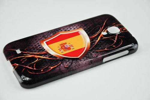 3D Samsung Galaxy S4 Spanien Spain Barcelona Fahne Flag Flagge Cover Case Hülle