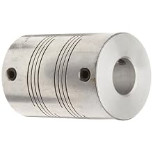 Ruland FSMR Set Screw Beam Coupling, Polished Aluminum, Metric