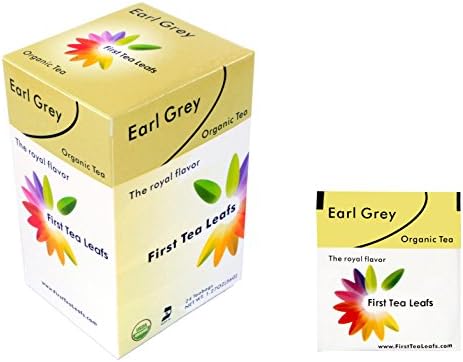 First Tea Leafs B-Line: Earl Grey, Organic & Kosher Tea (24 tea bags per box)
