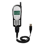 Coiled Power Hot Sync and Charge USB Data Cable w/ Tip Exchange for the Nextel i205 - Gomadic Brand