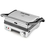 George Foreman GR0742S 3-in-1 Panini Press, Grill and Open Griddle with Double Cooking... by 