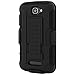 One Touch Fierce 2 Case, Alcatel One Touch Fierce 2 Case, One Touch Pop Icon Case, Celljoy [Full Body Armor] (Black) **HEAVY DUTY** Hybrid Protective Cover with Belt Clip Holster **Kick Stand**