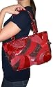 COACH Circle Patchwork Handbag Purse Gallery Tote F14004 Authentic w/ Tags Red MSRP $398