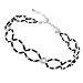 Jewelry : Sterling Silver Black with Plastic Beads Choker 15'