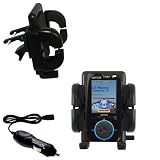 Sandisk Sansa Connect Auto Vent Holder with Car Charger - Uses Gomadic TipExchange