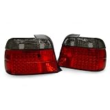 A Pair of Depo Red and Clear lense Full LED Tail Lights - BMW 3-Series E36 3DR... by Depo