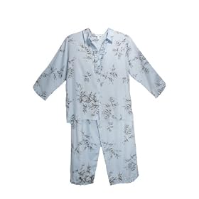 Buy Charter Club Intimates Classic 2-peice Pajama Set Pale Blue Rose Toile Medium by Charter Club