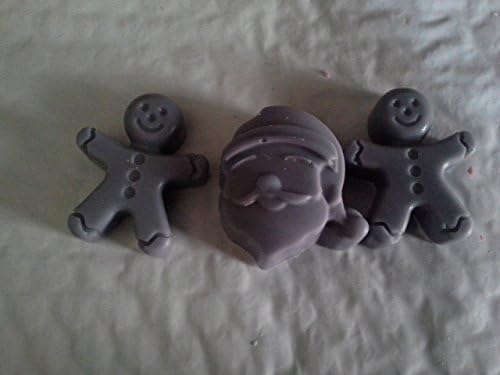 Custom Gingerbread Man &amp; Santa Scented Soy Tart Melts Pack Of 3