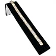 Black Velvet Bracelet Display Ramp Jewelry Showcase 8"