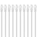 GEARit Cat 6 Ethernet Cable (10-Pack 1 Foot) Cat6 Network Patch, 10Gbps, RJ45, Snagless Cord, Gold-Plated Connectors, Internet for PC, TV, Tablet, Router, Printer, Servers, IT Data Center - White