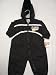 Louisiana State Fightin Tigers (LSU) Infants / Babys / Kids black hooded Wind Suit coverall