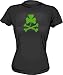 All Products : Irish Clover & Crossbones Women's Tee Shirt in 6 Colors Small thru XXL