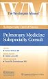 The The Washington Manual? Pulmonary Medicine Subspecialty Consult (The Washington Manual Subspecialty Consult)