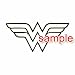 Search : WONDER WOMAN SYMBOL WHITE VINYL DECAL STICKER