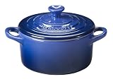 Le Creuset Stoneware Petite Casserole, Cobalt Blue
