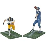 Mcfarlane's NFL Series 13 Troy Polamalu vs Matt Hasselbeck Pittsburgh Steeler Seattle Seahawks