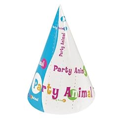 Pet Studio Glossy Paper Party Animal Hat, 6-Pack
