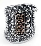 Sterling Silver Medieval Court Armor Band Ring (Size 5,6,7,8,9)