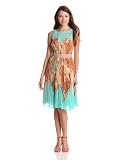 BCBGMAXAZRIA Womens Ksenia Woven City Dress