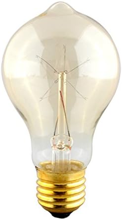 Art Bulb (6 Pack) A19S Nostalgic Star Filament Edison Bulb with E26 Medium Base, 40W, 110-120VAC, Soft White, for Hanging Pendant Light Fixtures