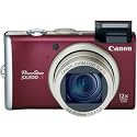 Canon PowerShot SX200IS 12.1 MP Digital Camera with 12x Wide Angle Optical Image Stabilized Zoom and 3.0-inch LCD (Red)