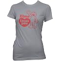 Sesame Street Elmo Loves You Ladies Fine Jersey T-Shirt, Slate, 2XL