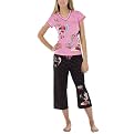 King Betty Boop Short Sleeve Pajama Set - Black Multi