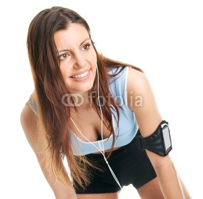 Wallmonkeys Peel and Stick Wall Decals - Smiling Fitness Women - 24