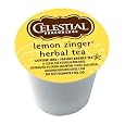 Celestial Seasonings Lemon Zinger Herbal Tea K-Cup 48 Count Case for Keurig Brewers Best Price