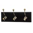 Triple-Hook Hanging Coat Rack