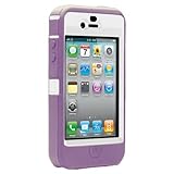 OtterBox Defender Case for iPhone 4 (White/Purple, Fits AT&T iPhone)