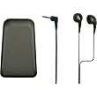 JVC HAF71 In-Ear Portable Headphones with Case (Black)