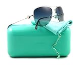 IMAGE OF Tiffany & Co. Women's 3021 Silver Frame/Blue Gradient Lens Metal Sunglasses, 57mm