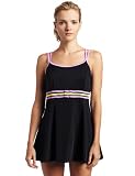 It Figures! Womens Colorblock Triple Bow Swimdress
