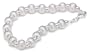 Sterling Silver Beaded Stripe Design Bracelet, 7.5"