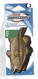 Auto Expression ME48SPF1-3P Large Mouth Bass Air Freshener, 3 Pack