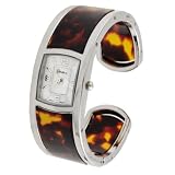 Geneva Ladies Polished Cuff Watch