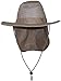 Tropic Hats Summer Wide Brim Mesh Safari/Outback W/Neck Flap & Snap Up Sides - Tan L