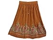 Brown Gypsy Skirts Red Green Gold Embroidered Mini Skirt Brown Gypsy Skirts Red Green Gold Embroidered Mini Skirt
