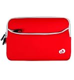 Amazon Kindle 1, Kindle 2, Barnes & Noble Nook Neoprene Carrying Case (Red)